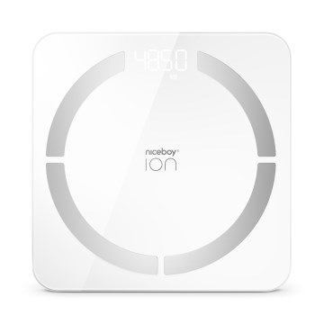 Niceboy ION SmartScale - Inteligentná digitálna osobná váha 3xAAA biela
