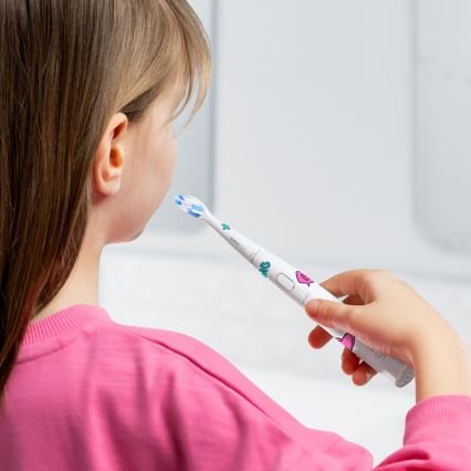 Niceboy ION Sonic Kids - Detská sonická zubná kefka 500 mAh IPX7 biela