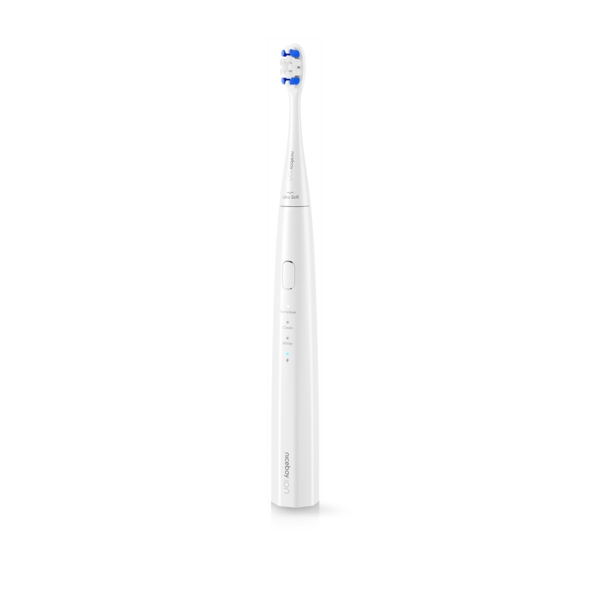 Niceboy ION Sonic Kids - Detská sonická zubná kefka 500 mAh IPX7 biela