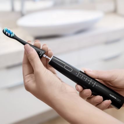 Niceboy ION Sonic - Sonická zubná kefka 800 mAh IPX7 čierna