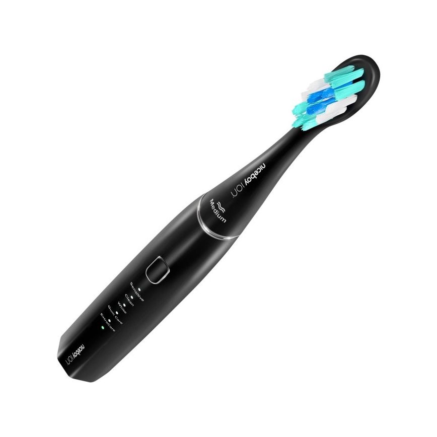 Niceboy ION Sonic - Sonická zubná kefka 800 mAh IPX7 čierna