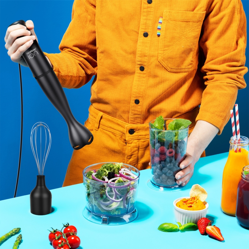 Niceboy Twister T1 Sada - tyčový mixér s príslušenstvom 500W/230V čierna