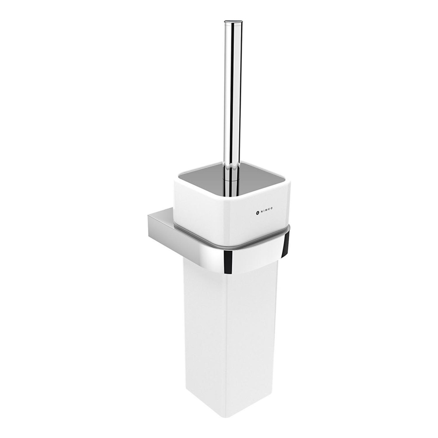 NIMCO NK 30094K-26 - Nástenná WC štetka NIKAU biela/lesklý chróm