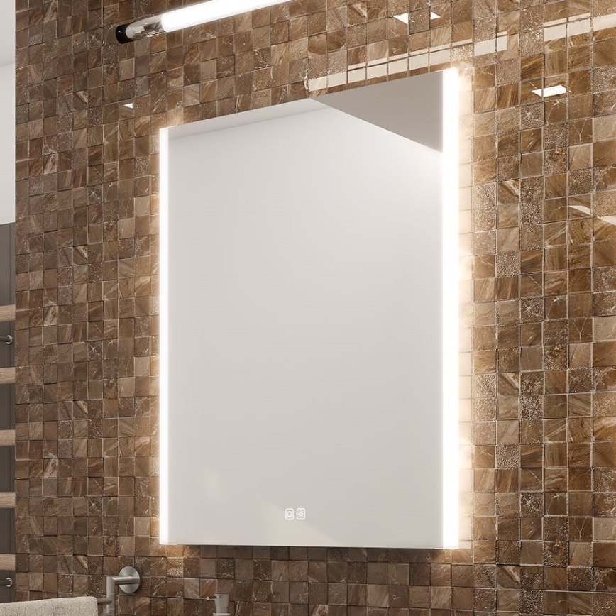 NIMCO ZP 11001VX - LED Stmievateľné kúpeľňové podsvietené zrkadlo LED/21W/230V 3000-6500K 70x50 cm IP44