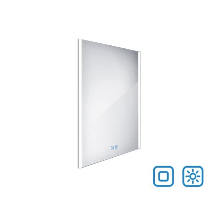 NIMCO ZP 11002VX - LED Stmievateľné kúpeľňové podsvietené zrkadlo LED/24W/230V 3000-6500K 80x60 cm IP44