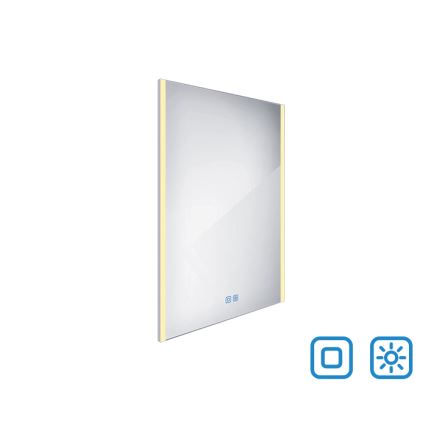 NIMCO ZP 11002VX - LED Stmievateľné kúpeľňové podsvietené zrkadlo LED/24W/230V 3000-6500K 80x60 cm IP44