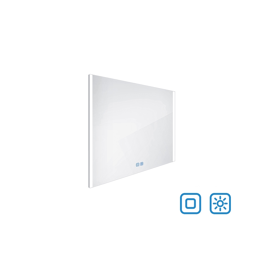 NIMCO ZP 11003VX - LED Stmievateľné kúpeľňové podsvietené zrkadlo LED/21W/230V 3000-6500K 70x80 cm IP44