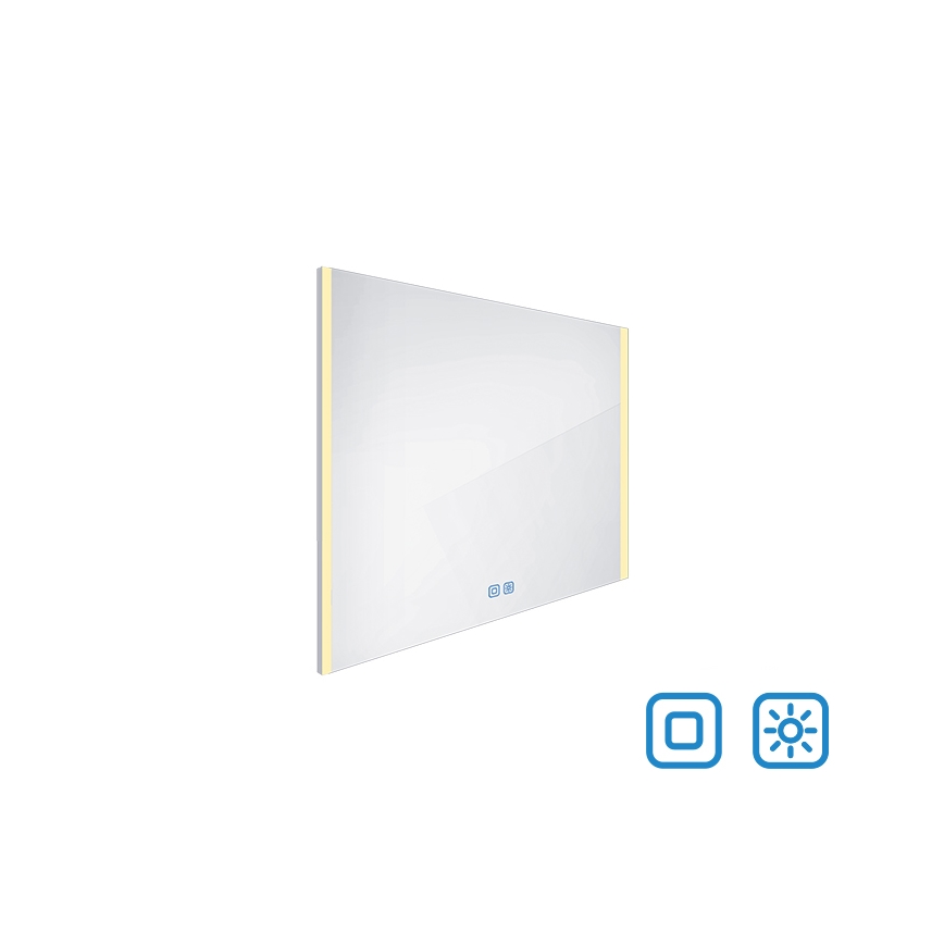 NIMCO ZP 11003VX - LED Stmievateľné kúpeľňové podsvietené zrkadlo LED/21W/230V 3000-6500K 70x80 cm IP44