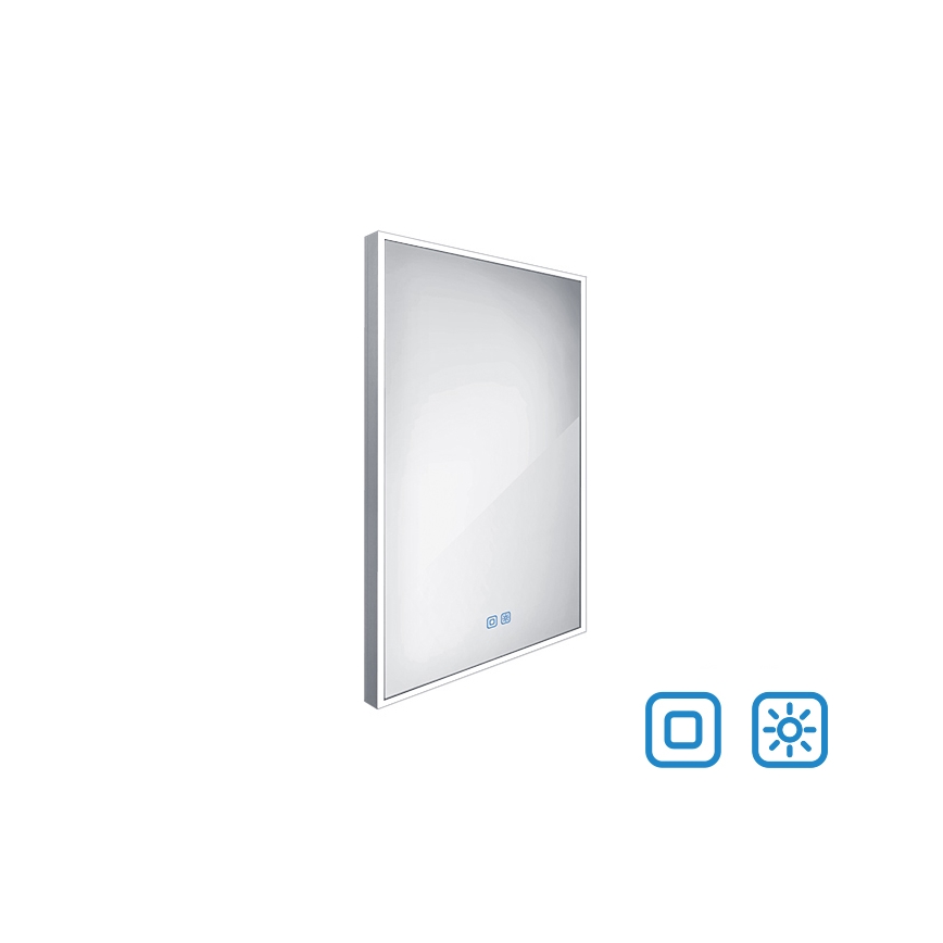 NIMCO ZP 13001VX - LED Stmievateľné kúpeľňové podsvietené zrkadlo LED/35W/230V 3000-6500K 70x50 cm IP44