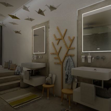 NIMCO ZP 13001VX - LED Stmievateľné kúpeľňové podsvietené zrkadlo LED/35W/230V 3000-6500K 70x50 cm IP44