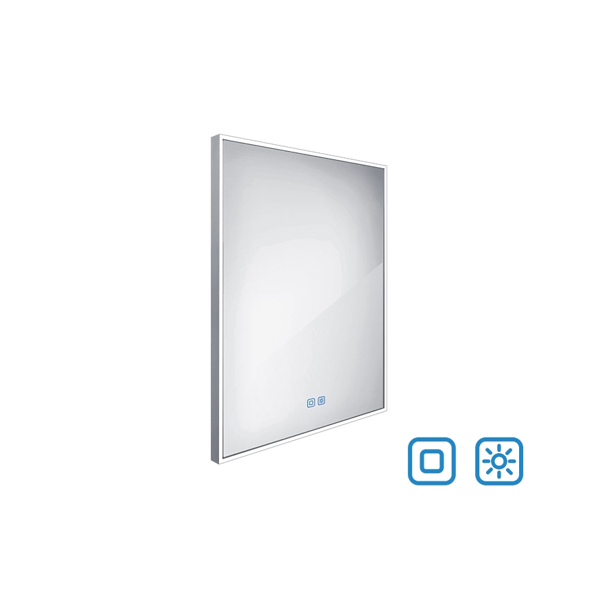 NIMCO ZP 13002VX - LED Stmievateľné kúpeľňové podsvietené zrkadlo LED/41W/230V 3000-6500K 80x60 cm IP44
