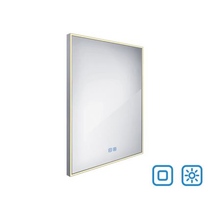 NIMCO ZP 13002VX - LED Stmievateľné kúpeľňové podsvietené zrkadlo LED/41W/230V 3000-6500K 80x60 cm IP44