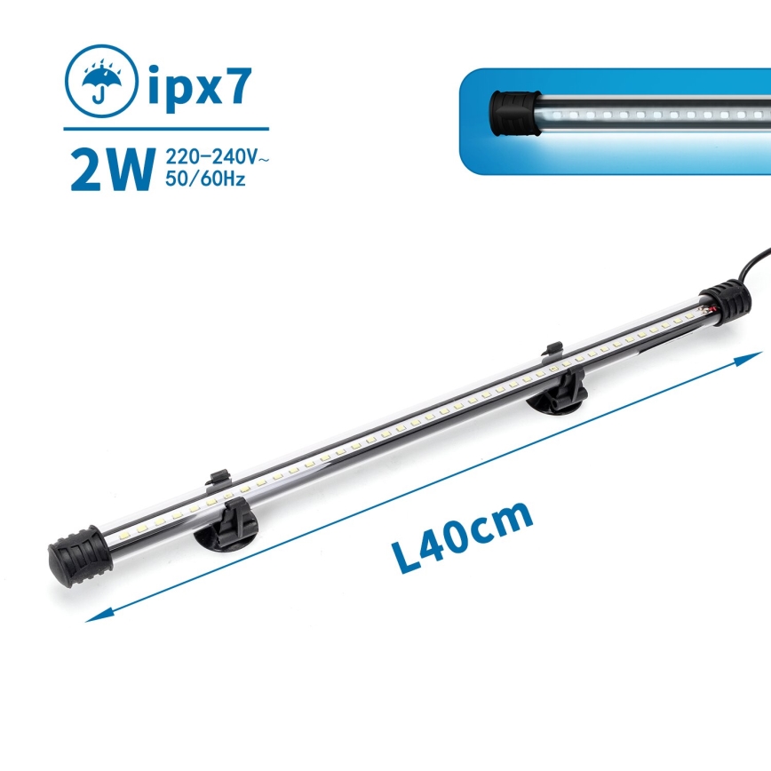 Nobleza - LED Osvetlenie akvária LED/2W/230V IPX7 40 cm