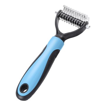 Nobleza - Trimovací hrebeň pre psy a mačky modrá 7 cm