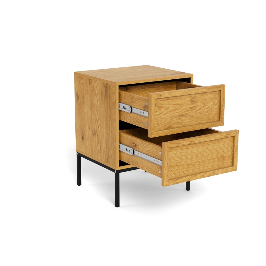 Nočný stolík ALIN 46x40 cm svetlohnedý