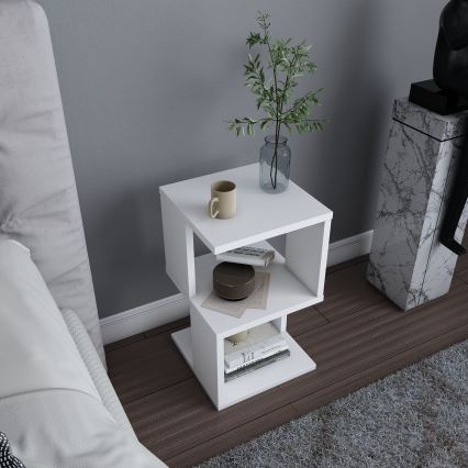 Nočný stolík CARTER 49,4x29,6 cm biela
