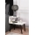 Nočný stolík CROSS 55x50 cm biela