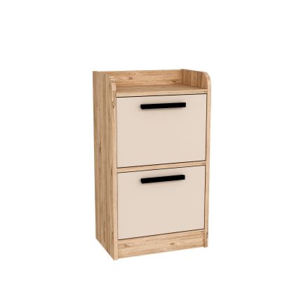 Nočný stolík LUSES 79,4x45 cm borovica atlantic/béžová