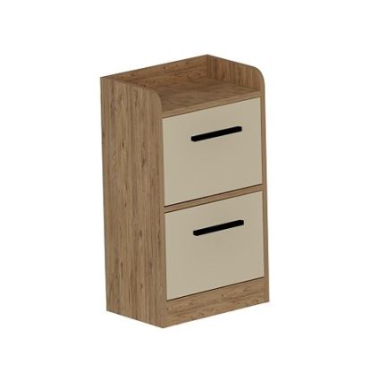 Nočný stolík LUSES 79,4x45 cm borovica atlantic/béžová