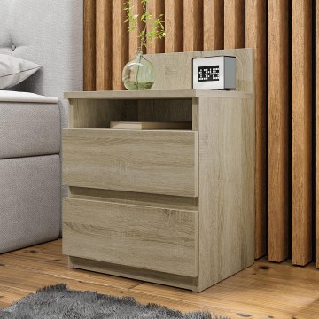 Nočný stolík MALWA 59x40 cm dub sonoma