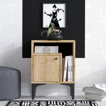 Nočný stolík NUNO 55x40 cm dub safírový