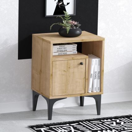 Nočný stolík NUNO 55x40 cm dub safírový