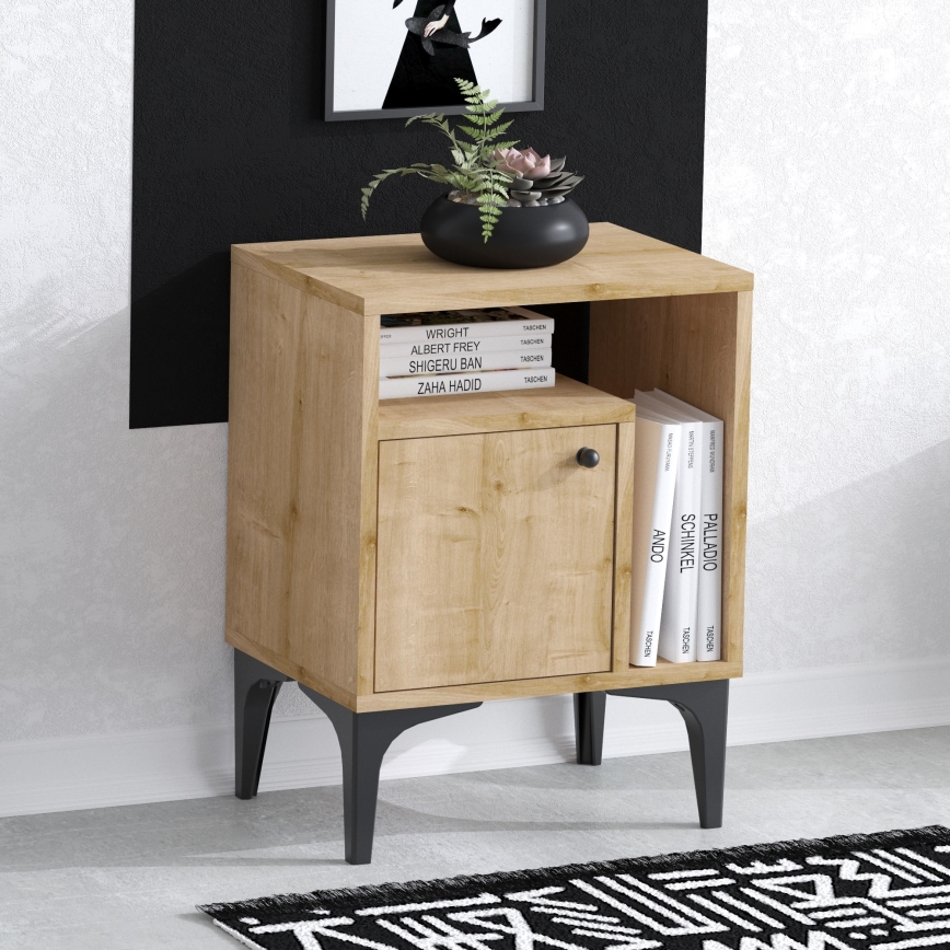 Nočný stolík NUNO 55x40 cm dub safírový