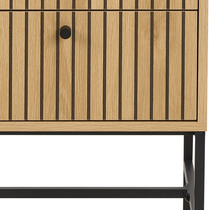 Nočný stolík OLIVIA s praktickými zásuvkami – dub