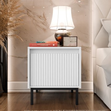 Nočný stolík OZMI 50x45 cm biela