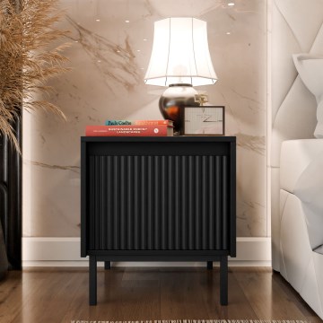 Nočný stolík OZMI 50x45 cm čierny