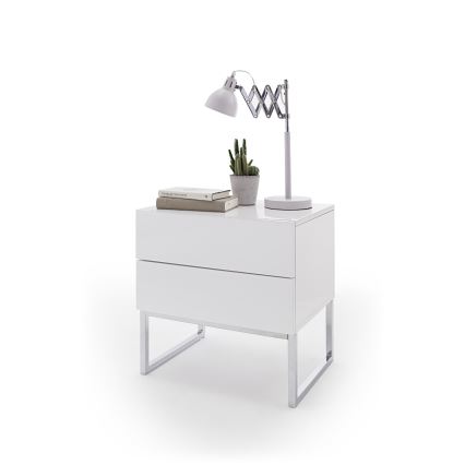 Nočný stolík ROCKY biely