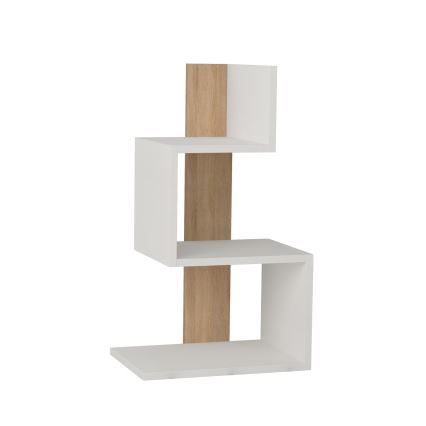 Nočný stolík ROSIE 72x42 cm biela/dub