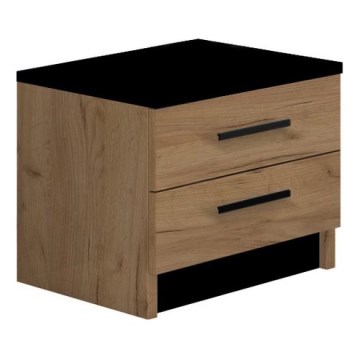 Nočný stolík TOD dub craft/čierna
