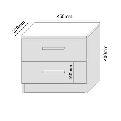 Nočný stolík TOD dub sonoma