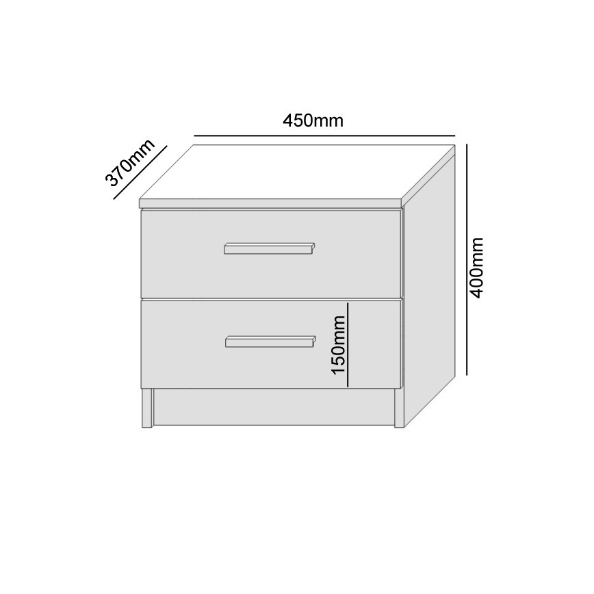 Nočný stolík TOD dub sonoma
