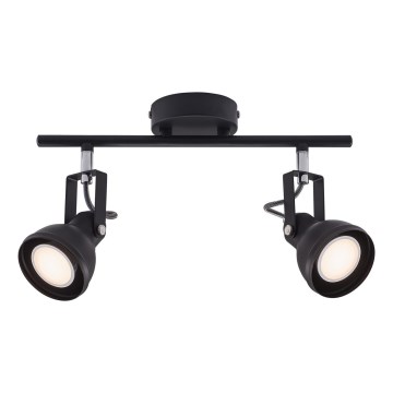 Nordlux - Bodové svietidlo ASLAK 2xGU10/35W/230V čierna