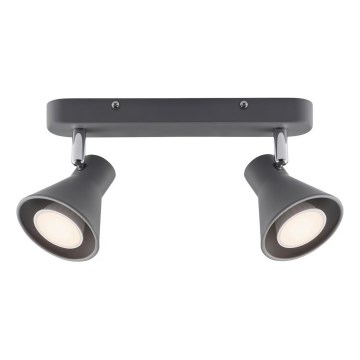Nordlux - Bodové svietidlo EIK 2xGU10/35W/230V šedé