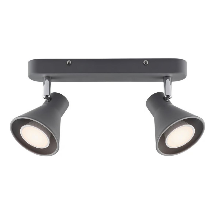 Nordlux - Bodové svietidlo EIK 2xGU10/35W/230V šedé