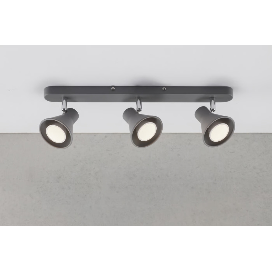 Nordlux - Bodové svietidlo EIK 3xGU10/35W/230V sivé