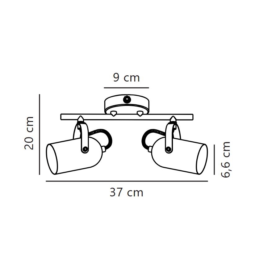 Nordlux - Bodové svietidlo LOTUS 2xE14/40W/230V