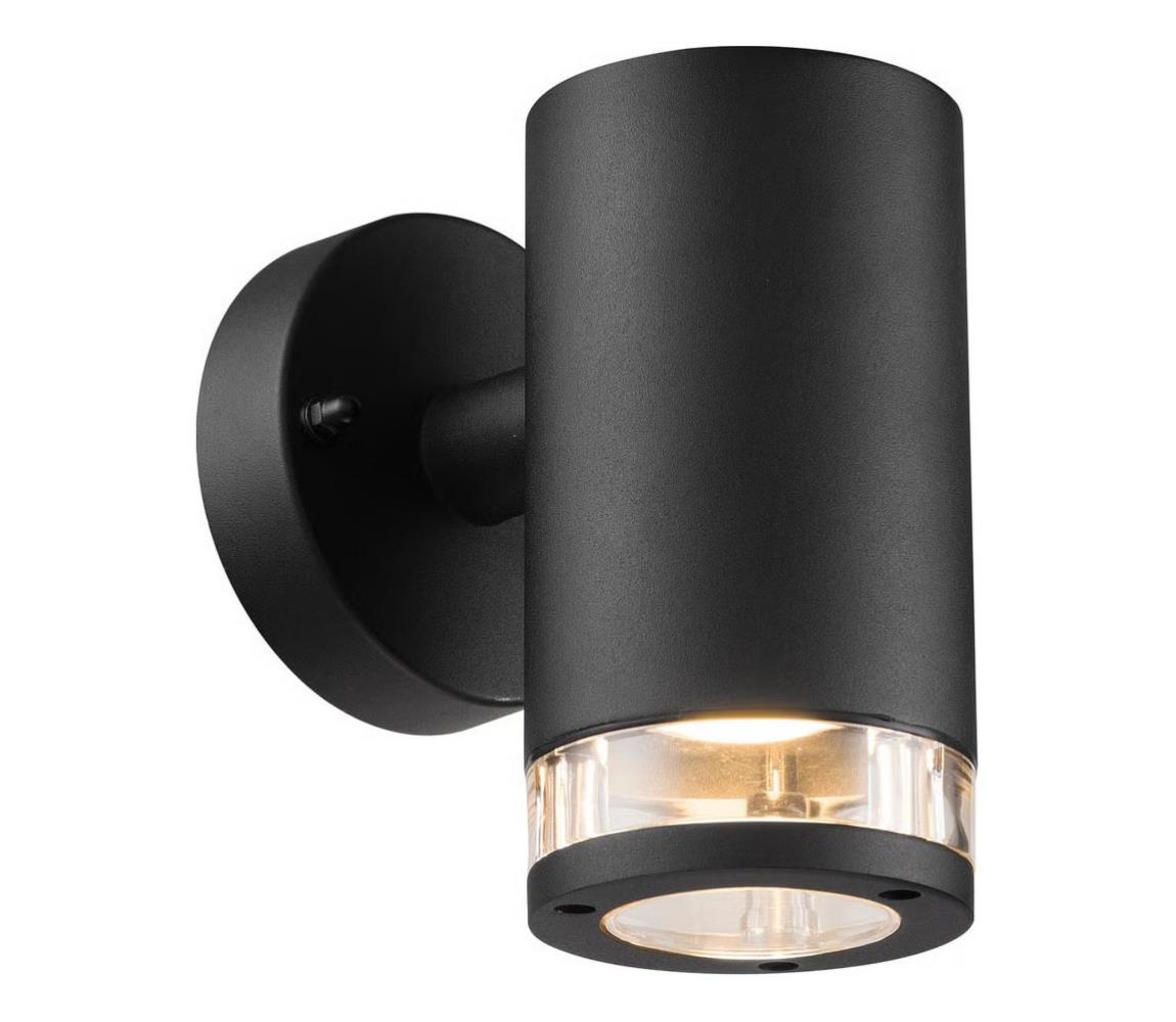 Nordlux - Exteriérové nástenné svietidlo BIRK 1xGU10/28W/230V IP44 čierna 45521003