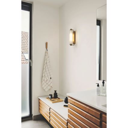 Nordlux - Kúpeľňové osvetlenie na zrkadlo NIMAL 2xE14/25W/230V IP44 mosadz
