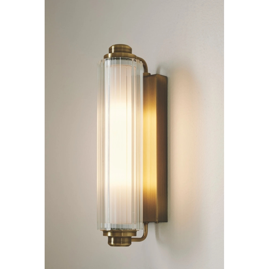 Nordlux - Kúpeľňové osvetlenie na zrkadlo NIMAL 2xE14/25W/230V IP44 mosadz