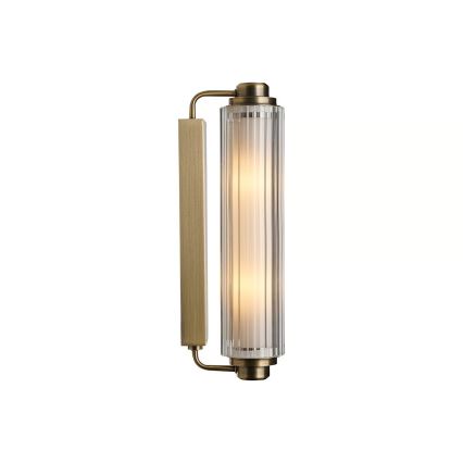 Nordlux - Kúpeľňové osvetlenie na zrkadlo NIMAL 2xE14/25W/230V IP44 mosadz