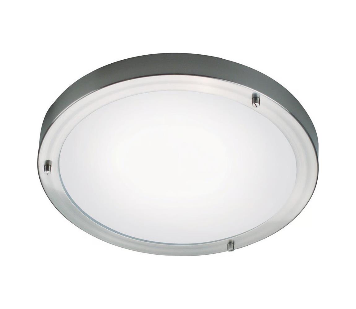 Nordlux - Kúpeľňové stropné svietidlo ANCONA, 2× E27/40 W/230 V, IP43, priemer 31,5 cm, matný chróm 25316132