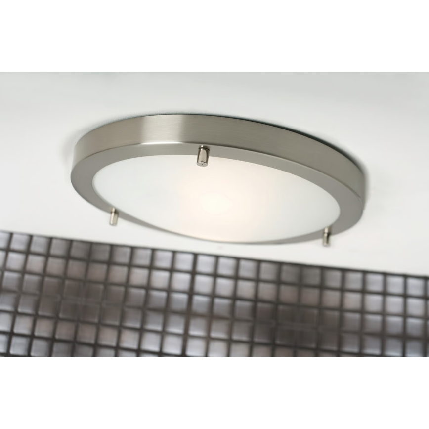 Nordlux - Kúpeľňové stropné svietidlo ANCONA 2xE27/40W/230V IP43 priemer 31,5 cm matný chróm