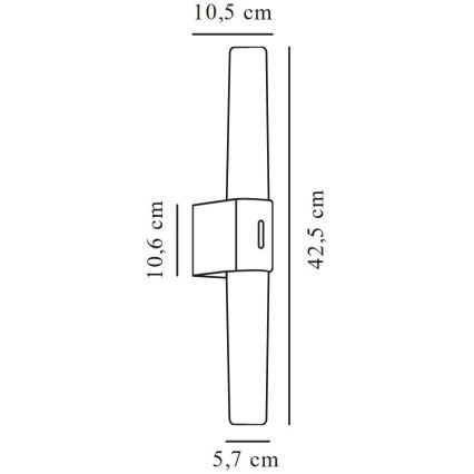 Nordlux - LED kúpeľňové osvetlenie zrkadla HELVA LED/9W/230V IP44
