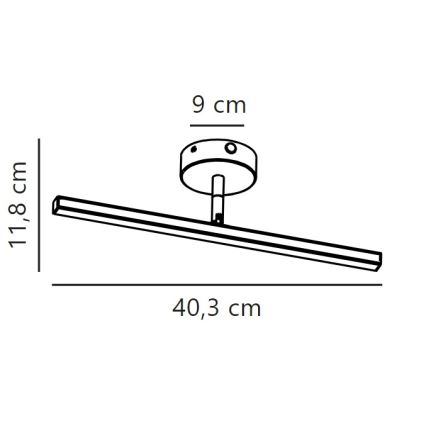 Nordlux - LED Kúpeľňové osvetlenie zrkadla IP LED/6,2W/230V IP44 40 cm matný chróm