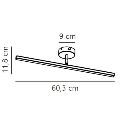 Nordlux - LED Kúpeľňové osvetlenie zrkadla IP LED/7,2W/230V IP44 60 cm matný chróm