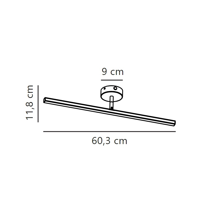 Nordlux - LED Kúpeľňové osvetlenie zrkadla IP LED/7,2W/230V IP44 60 cm matný chróm